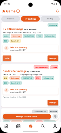 My Bookings